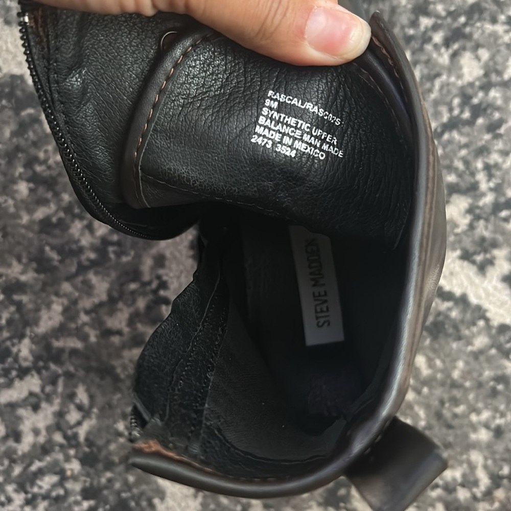 Steve Madden Rascal Combat Boots, Size 9 - Picture 7 of 12